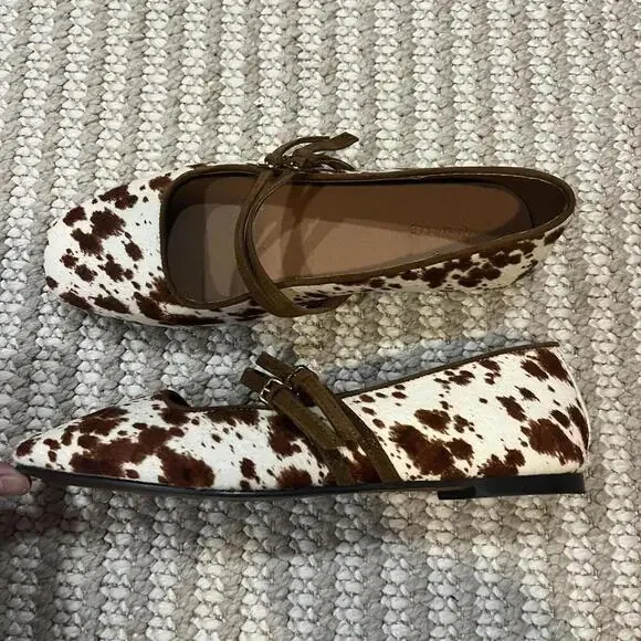 Madewell The Greta Double-Strap Ballet Flat in Russet Multi - Picture 2 of 6